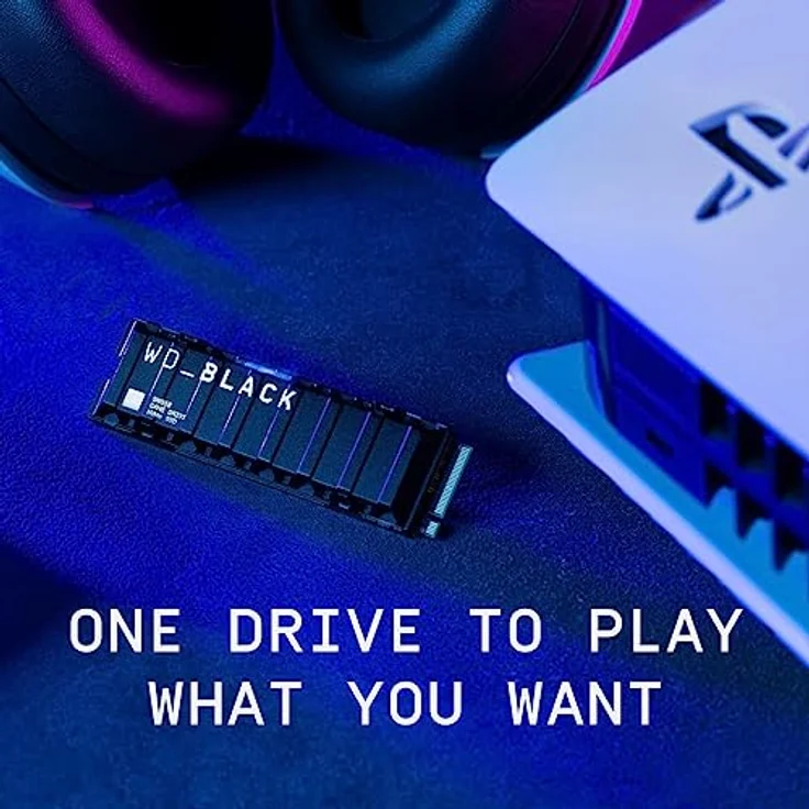 WD_BLACK SN850 1 TB NVMe SSD Offiziell Lizenziert für PS5 Konsolen (interne Gaming SSD mit Heatsink; PCIe Gen4 Technologie, bis zu 7.000 MB/s Lesen, M.2 2280) – Bild 4