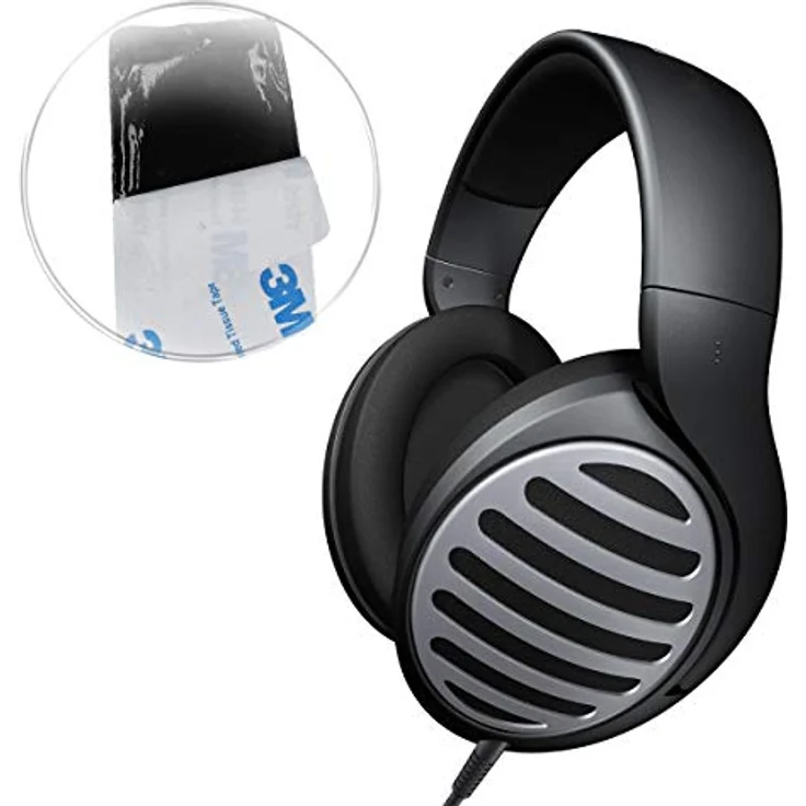 kwmobile Bügelpolster Kunstleder kompatibel mit Sennheiser HD515 / HD555 / HD595 / HD518 - Schwarzes Over Ear Kopfhörer Ersatz Kopfbügel Polster – Bild 2