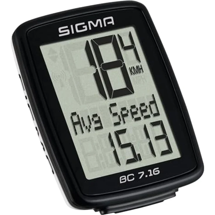 Sigma Sport Sigma BC 7.16 Fahrradcomputer, schwarz, One Size – Bild 3