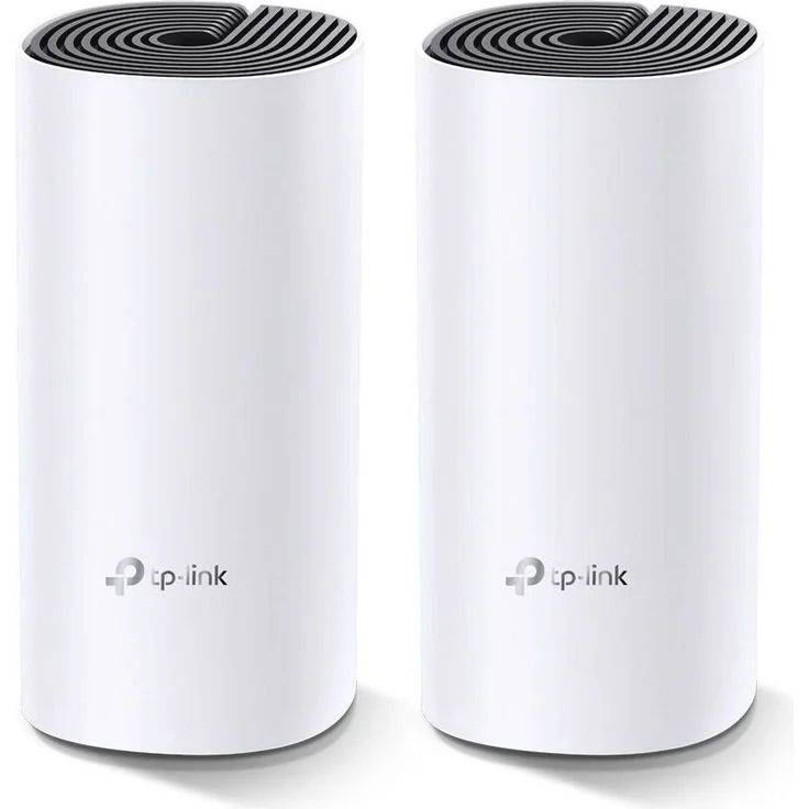 TP-Link Deco M4 AC1200 Mesh WLAN System, 2er Pack Dualband, schnelle und stabile Verbindung für über 100 Geräte