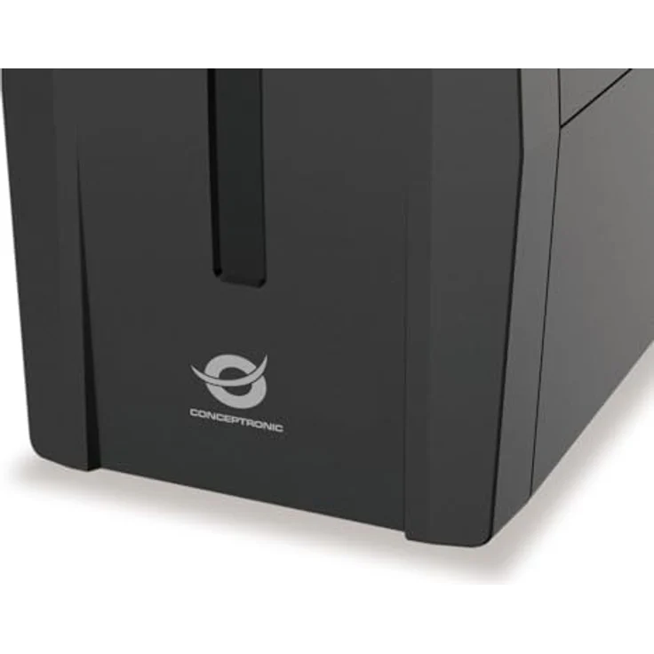 Conceptronic ZEUS07ES 1000 VA 600 W USV, HID USB, AVR, Schuko x 2, RJ45 EIN-/Ausgang, schwarz – Bild 5