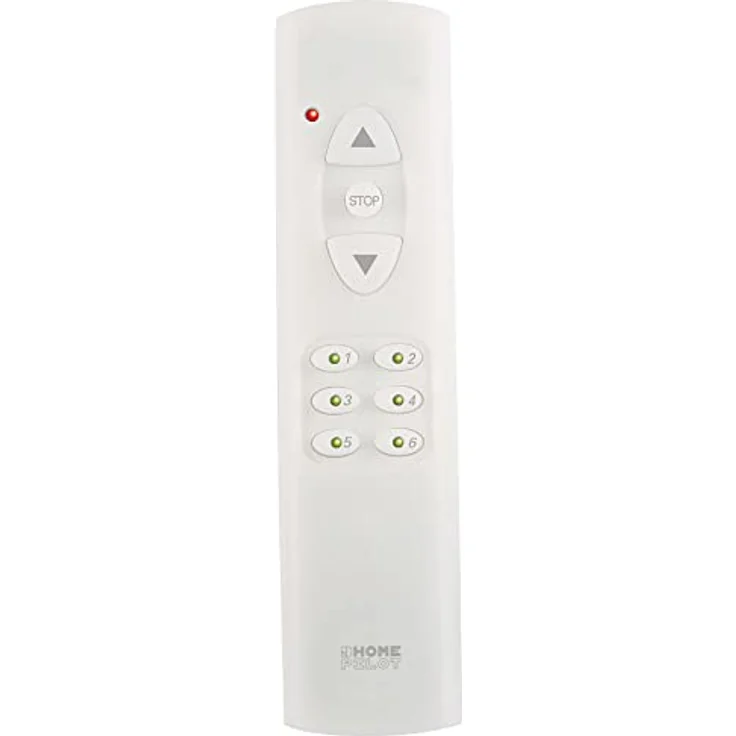 HOMEPILOT - Fernbedienung smart 6 Gruppen | Fernbedienung für die einfache Steuerung von bis zu 48 Smart Home Geräten in 6 Gruppen. Geeignet als Lichtschalter, Heizungs- oder Rolladensteuerung. – Bild 1