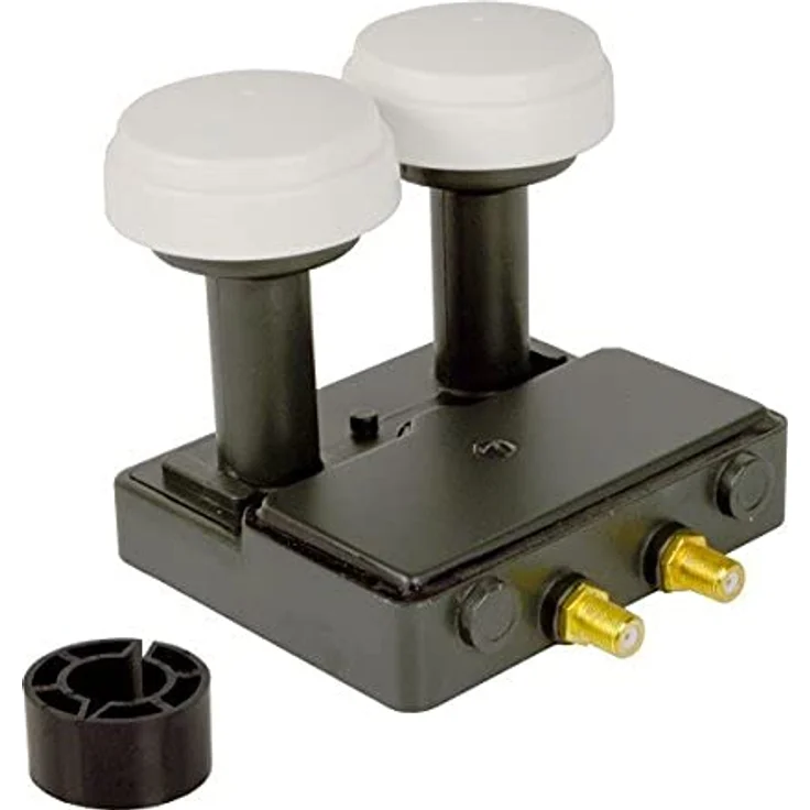 FUBA DAA 850 A ALU Anthrazit, Twin Monoblock Satellitenantenne mit 4x F-Stecker und 2x Wetterschutztülle – Bild 4