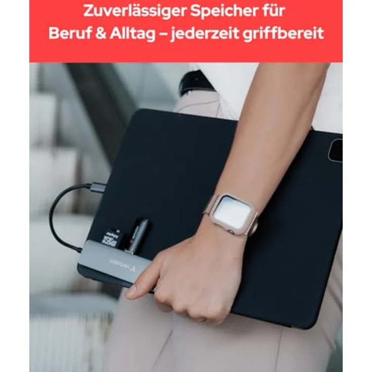 Verbatim USB-Stick V200 Metal, 128 GB, Lesegeschwindigkeit 200 MB/Sek, Schreibgeschwindigkeit 80 MB/Sek, schwarz – Bild 7