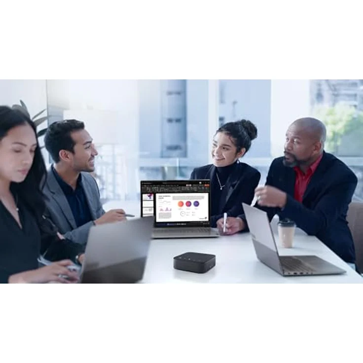 Lenovo Wireless Speakerphone 6000, Bluetooth-Lautsprecher mit 81 dB Empfindlichkeit, Schwarz – Bild 10