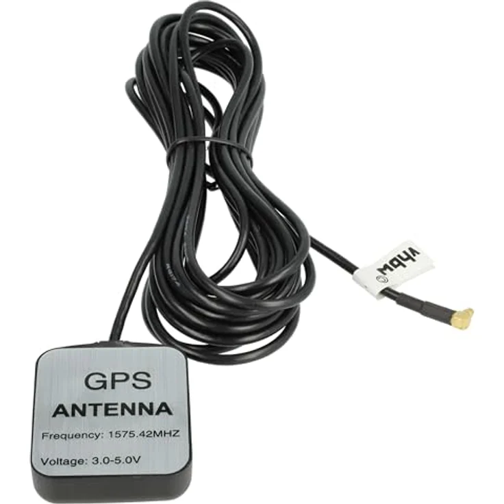 vhbw GPS Antenne für Blue Media Penny Navigation PNA BM 6300, MMCX-Anschluss, 5m Kabel, schwarz, Magnetfuß – Bild 8