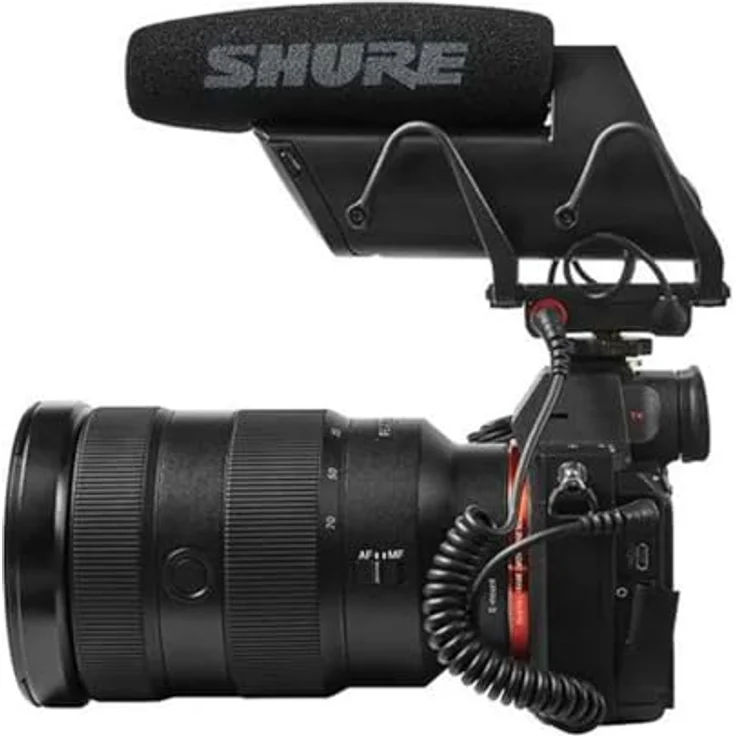 Shure VP83F Lenshopper – Robustes, extrem leichtes Kamera Mikrofon mit integriertem Flash-Recorder & Kopfhöreranschluss – Für hochauflösende Audioaufnahmen – Schwarz – Bild 4