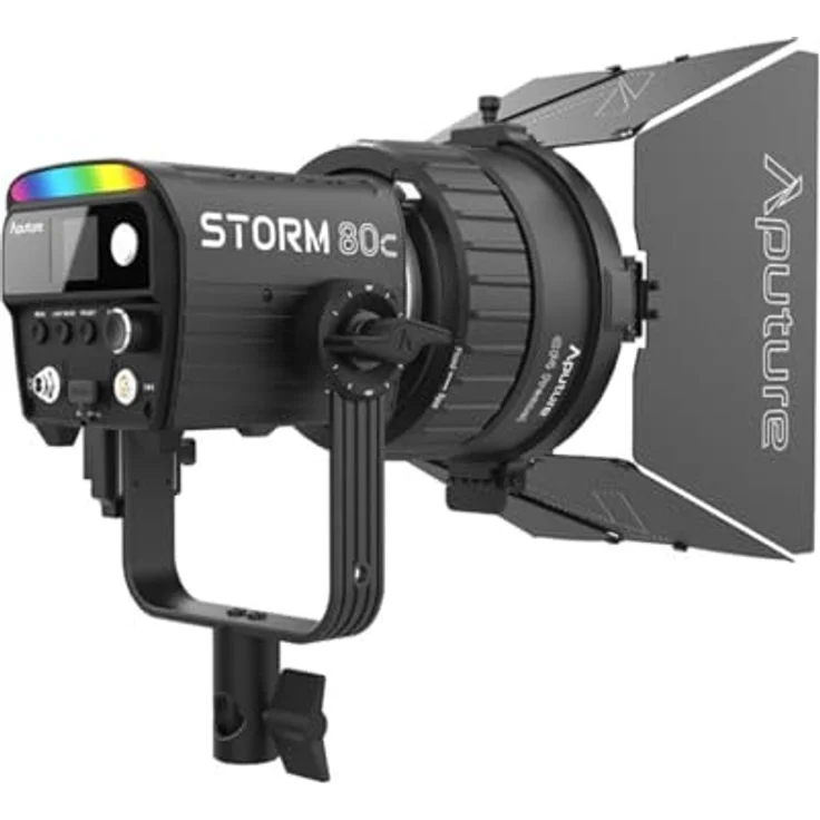 Aputure CF4 Scheunentore für CF4 Fresnel, Lichtsteuerungsaufsatz mit 8 verstellbaren Blättern, Metall Scrim Holder – Bild 3
