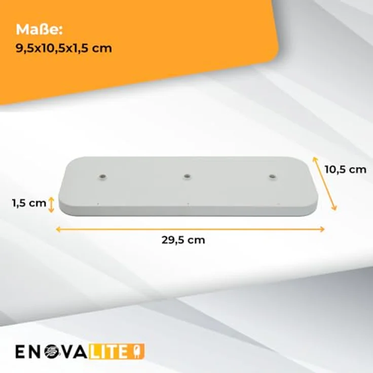 Enovalite 3er Ladestation ELED900400, für Akku-Tischleuchten, kompakt, weiß, mit Statusleuchten und magnetischem Halt – Bild 5