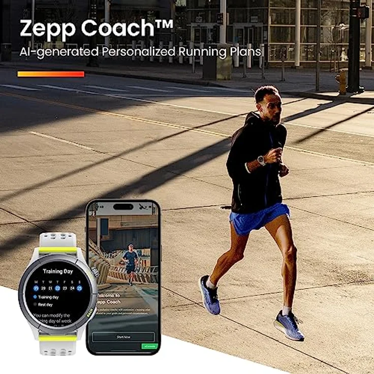 Amazfit Cheetah Lauf-Smartwatch mit Dual-Band-GPS, Routennavigation und Offline-Karten, Trainingsvorlage, Herzfrequenzmesser, integrierter Alexa, 14 Tage Akkulaufzeit für Männer und Frauen-Rund – Bild 3