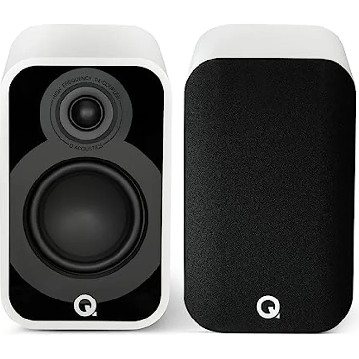 Q Acoustics 5010 Kompakte Bücherregal-Lautsprecher, 11,4 cm Mittel-/Bass-Treiber, 2,5 cm Hochtöner, MDF-Gehäuse, Schwarz