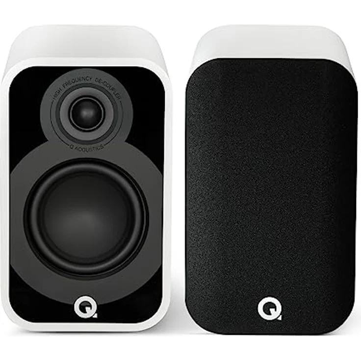 Q Acoustics 5010 Kompakte Bücherregal-Lautsprecher, 11,4 cm Mittel-/Bass-Treiber, 2,5 cm Hochtöner, MDF-Gehäuse, Schwarz – Bild 1