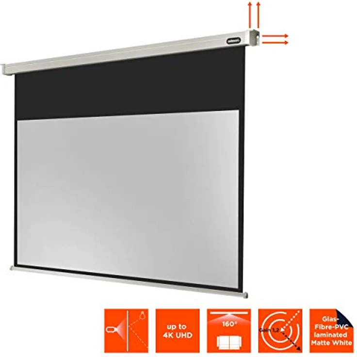 celexon motorisierte Beamer-Leinwand Wand-oder Deckenmontage Motor Professional - 240 x 135 cm - 16:9 - Gain 1,2 – Bild 5