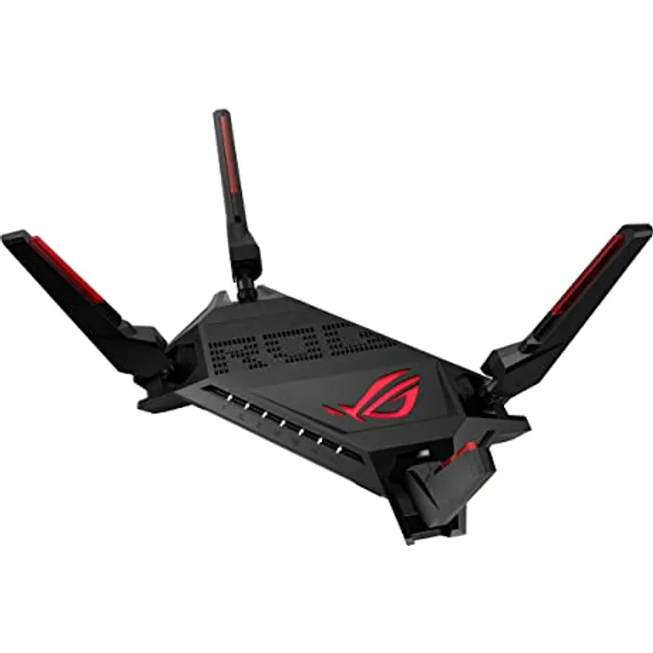 ASUS ROG Rapture GT-AX6000 Dual-Band WiFi 6 Gaming-Router, Dual 2.5G Ports, dreistufige Spielbeschleunigung, mobiler Spielmodus, Aura RGB, abonnementfreie Netzwerksicherheit