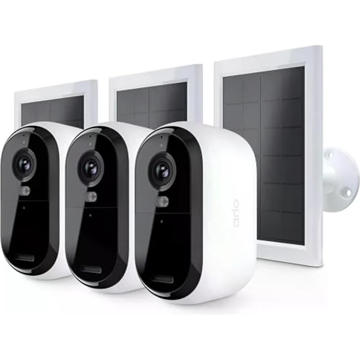 Arlo Essential 2K Outdoor Camera (2560 x 1440 Pixels), Netzwerkkamera, Schwarz, Weiss - Preisvergleich – Bild 2