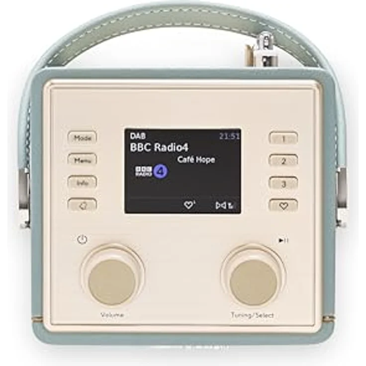 Roberts Revival Mini 2 DAB+ Radio, tragbares DAB+/DAB/FM Radio mit Bluetooth-Funktion, blau – Bild 5