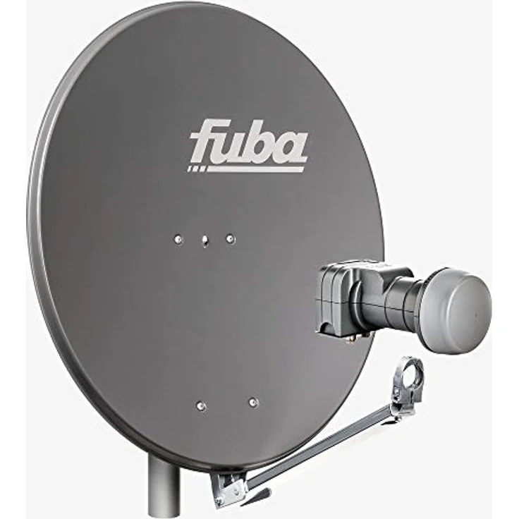 Fuba DAL 802 A Satellitenanlage, Antenne mit Twin-LNB DEK 217 für 2 Teilnehmer, hohe Signalqualität und Schlechtwetterreserve – Bild 1