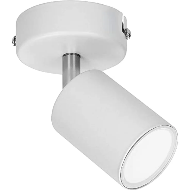 Adviti DOA SP 1 Strahler Deckenleuchte und Wandleuchte Spot GU10 max 2 x 50 W IP20 (Weiß) - Schwenkbarer Lampenkopf, modernes Design, einfache Montage – Bild 4
