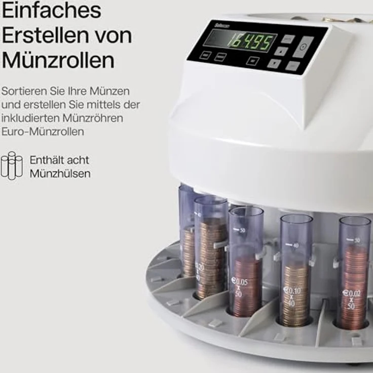 Safescan Euro-Münzzählgerät Safescan 1250, grau – Bild 4