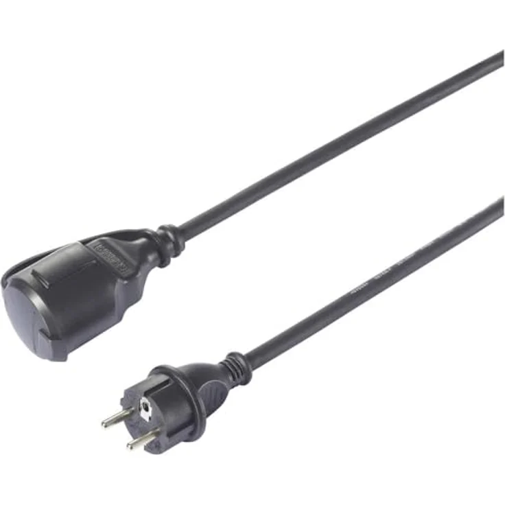 Sygonix SY-6052178 Personenschutz-Verlängerungskabel PRCD 230 V/AC, 3 m, Schwarz, IP44 – Bild 3