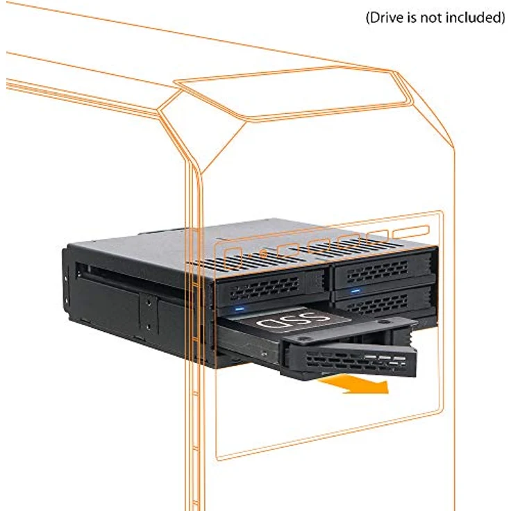 ICY Dock ExpressCage MB324SP-B - Gehäuse für Speicherlaufwerke mit Lüfter - 6,4 cm (2.5'') - Schwarz (MB324SP-B) (MB324SP-B) – Bild 5