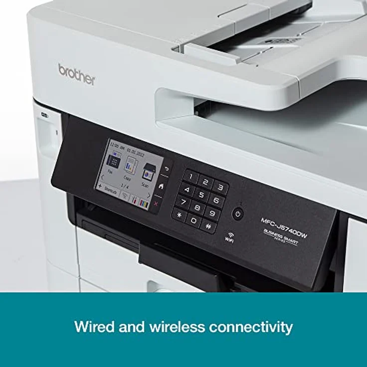 Brother MFC-J5740DW, Tintenstrahl Multifunktionsdrucker A3 mit 1200 x 4800 DPI, WLAN, 28 IPM, 3,5 Zoll Farb-LCD-Touchscreen – Bild 4