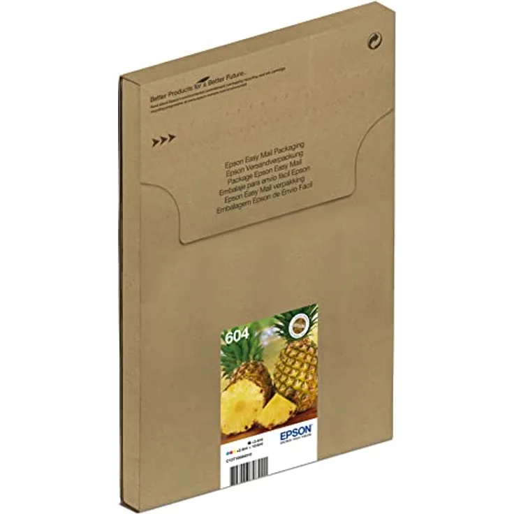 Epson Orginal 604 Tinte Ananas Multipack 4-farbig Standard, XP-2200 XP-2205 XP-3200 XP-4205 WF2910DWF WF2930DWF WF2950DWF, EasyMail, ReadyPrint Flex-Tintentarife