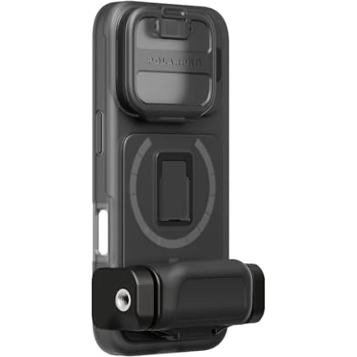 PolarPro LiteChaser iPhone 16 Pro ProCase mit abnehmbarem Griff, Flip-Down Defender und QuickSlide-System, Schwarz – Bild 1