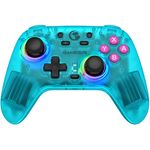 GameSir Nova Wireless Switch Pro Controller mit Hall-Effekt JoySticks, RGB LED, Turbo, programmierbar, Bewegungssteuerung, Wake Up Funktion (Grün)