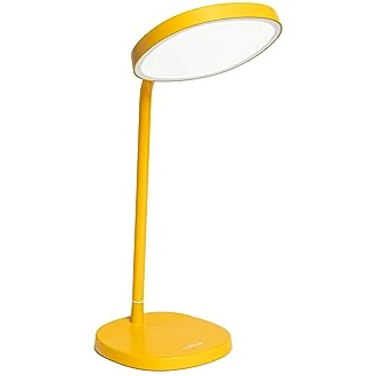 Lumie Task | Vielfältig einstellbare, helle LED-Lichttherapie-Schreibtischlampe gegen Winterblues, kristallklare Beleuchtung, maximaler Sehkomfort, verbesserte Stimmung und Energie| Golden Yellow