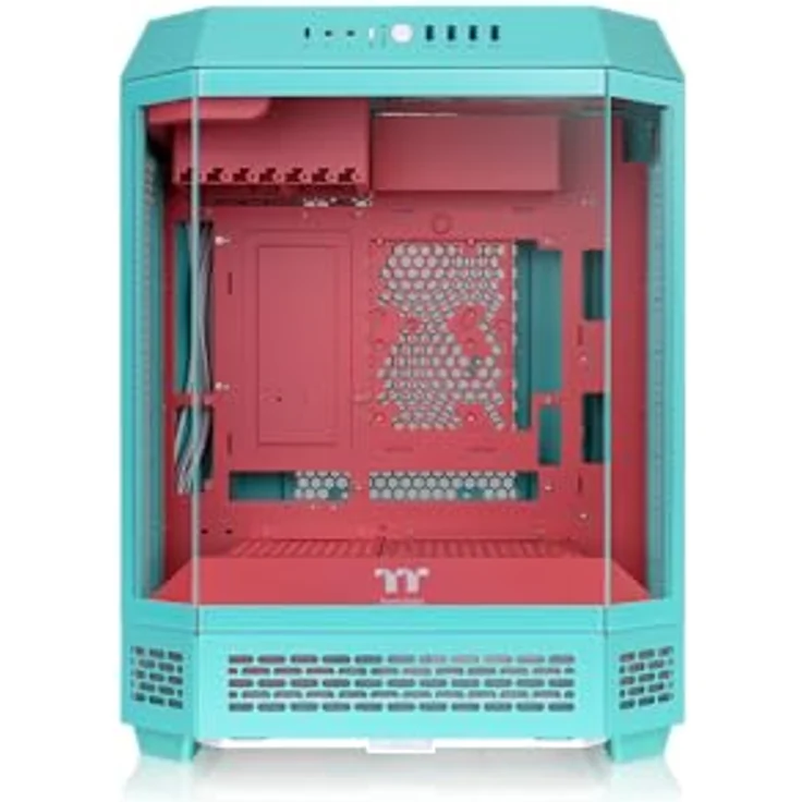 Thermaltake The Tower 600 Mid Tower Chassis, vertikales Design mit Hidden Connector, Mint Strawberry – Bild 2