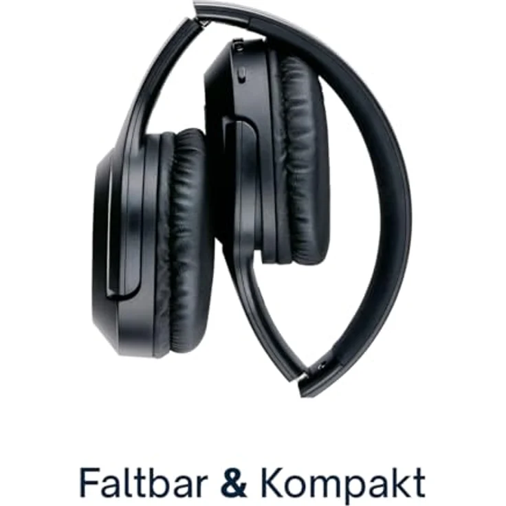 Grundig Bluetooth Over Ear Kopfhörer, 40 Stunden Spielzeit, inkl. 3,5mm Audiokabel und USB-C Ladekabel, Faltbar mit Mikrofon – Bild 4