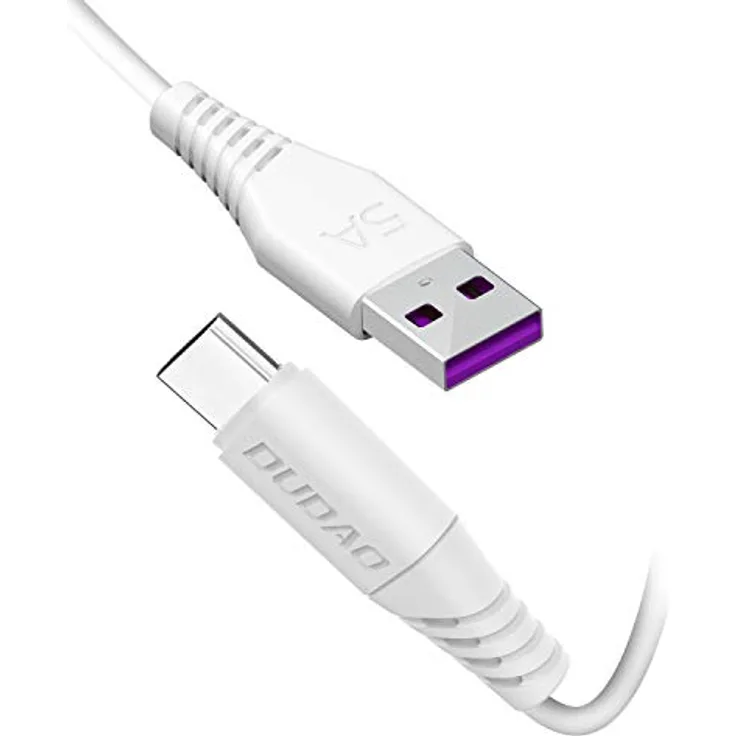 DUDAO USB Kabel Typ C, Schnellladekabel für Smartphones und Tablets, 1m, für Samsung Galaxy 5A, schnelles Aufladen und Datenübertragung