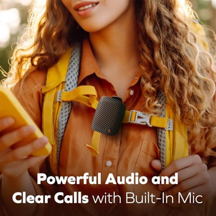 CREATIVE MUVO Free Clip-on Bluetooth 5.4 Lautsprecher mit bis zu 9 Stunden Akkulaufzeit, IPX5 wasserbeständig, integriertem Mikrofon, leistungsstarker Audioleistung und Wireless Stereo Link – Bild 2