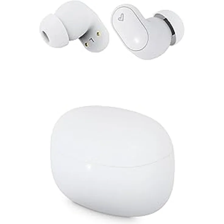 Energy Sistem Urban Beat, Bluetooth In-Ear Headset in Weiß, spritzwasserfest nach IPX4, Bluetooth 5.3, integriertes Mikrofon, bis zu 5 Stunden Akkulaufzeit