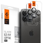 Spigen Glas.tR EZ Fit Optik Pro Kameraschutz kompatibel mit iPhone 15 Pro, iPhone 15 Pro Max, iPhone 14 Pro, iPhone 14 Pro Max, 2 Stück, ZeroOne Edition, Individuelle Kameraprotektion, Anti-Kratzer