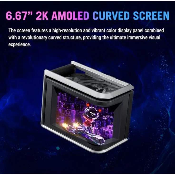 ASUS ROG Ryuo IV SLC 360 ARGB All-in-One-CPU-Wasserkühlung mit 6,67 Zoll AMOLED-Display, 3D-Videounterstützung, 3x ARGB Lüfter, geeignet für Intel LGA 1851, 1700 und AMD AM5, AM4 – Bild 2