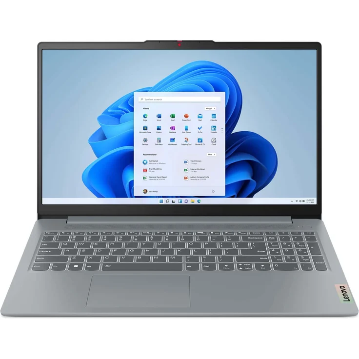 Lenovo IdeaPad Slim 3 15IAN8, Full HD Notebook 39,6 cm (15.6 Zoll) mit Intel N100, 4 GB RAM, 128 GB Flash, Windows 11 Home in S mode, Grau