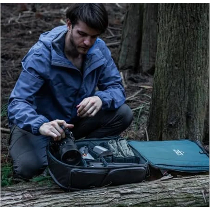 Pgytech OneMo Lite, Fotorucksack 22 l mit verstellbaren Fächern und Batteriefach, Schwarz – Bild 3