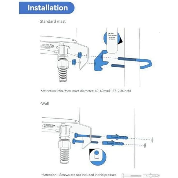 Teltonika WLAN-Antenne LTE, Außenbereich, 28 dB Verstärkung, IP67, weiß – Bild 5