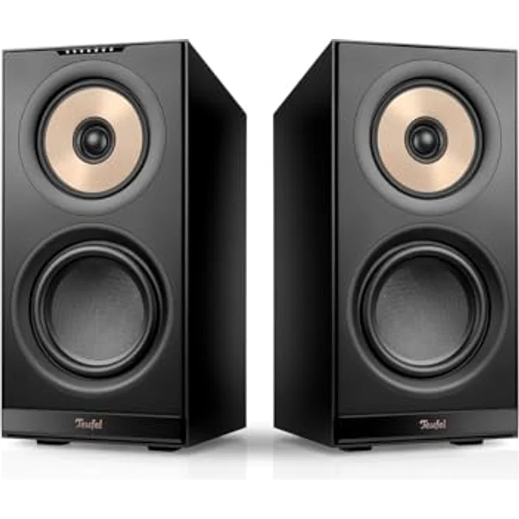 Teufel Stereo M 2 WLAN Streaming-Standlautsprecherpaar Integrierter Verstärker 3-Wege-System Schwarz – Bild 1