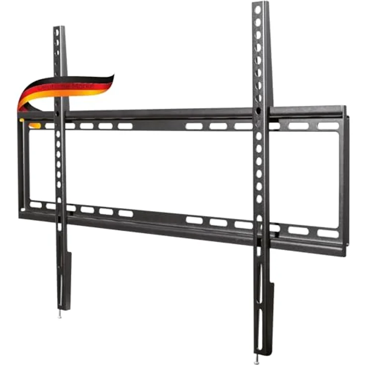 SCHWAIGER 9345 TV-Wandhalterung, für 37-80 Zoll Flachbild-Fernseher, max. 45 kg, VESA-Norm 600x400, schwarz, inkl. Montagezubehör – Bild 1