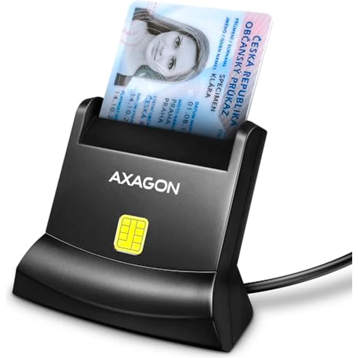AXAGON CRE-SM4N USB Smart Card StandReader – Bild 2