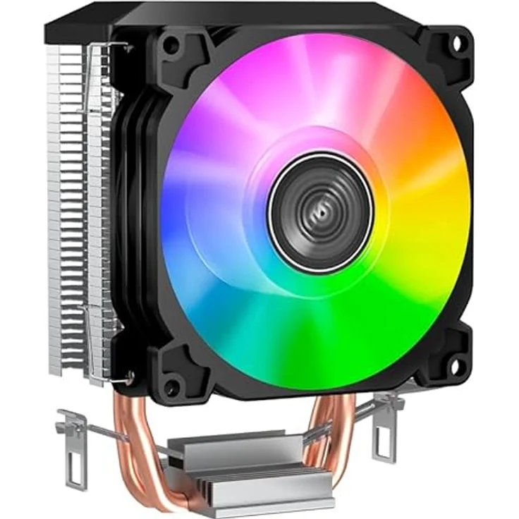 Jonsbo CR-1200E CPU-Kühler, RGB - 92mm, Schwarz-Silber – Bild 2