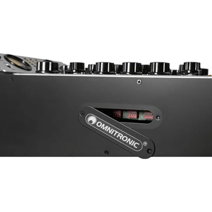 OMNITRONIC TRM-222 2-Kanal Rotary-Mixer | Rotary-Mixer mit 3-Band-Frequenzisolator, VCF-Filter und FX Loop, schwarz – Bild 4