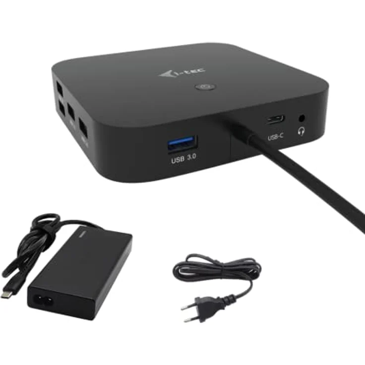 iTEC Usb-C Hdmi+2X Dp Charger Dock Pd 100W 112W, Schwarz, 4K/30Hz Monitore, 100W Power Delivery – Bild 1