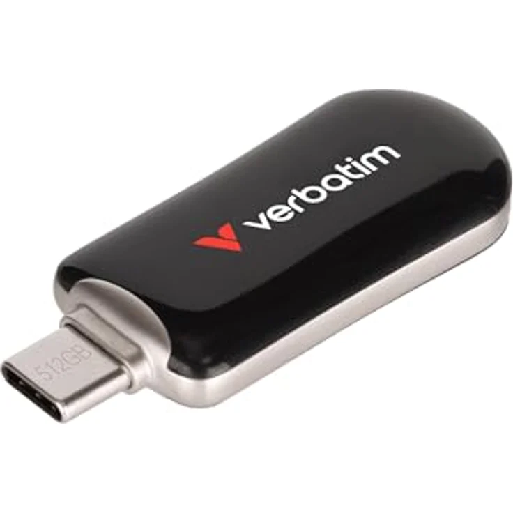 Verbatim Plectra USB-C Flash Drive 128GB, schwarz, kompakt und schnell – Bild 4