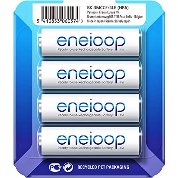 AccuCell eneloop Mignon AA NiMH Akkus, wiederaufladbar in Storage Case Box Blau – Bild 2