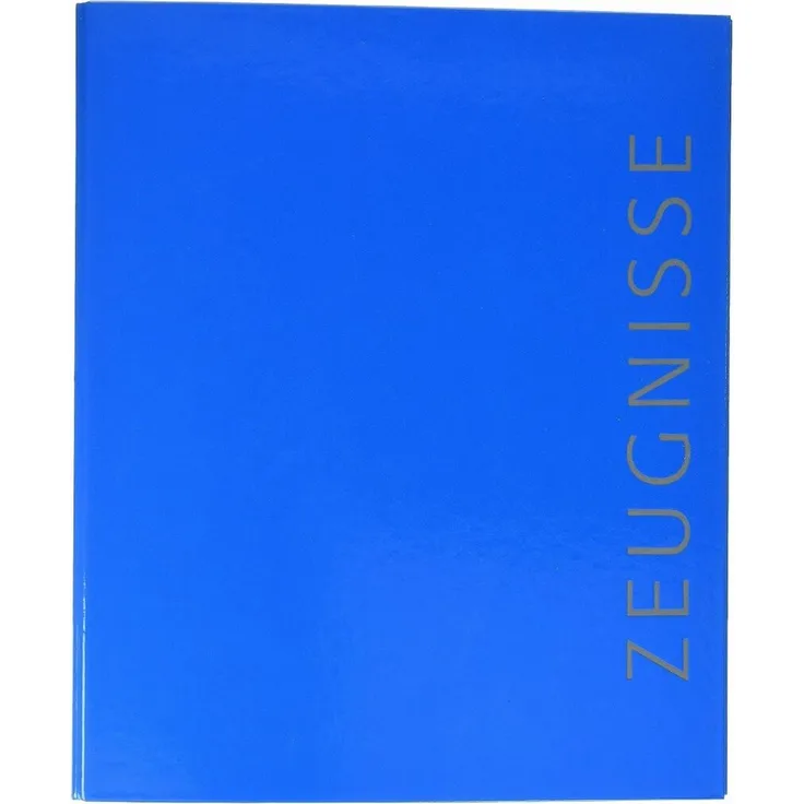 VELOFLEX Präsentationsordner Ringbuch 4-Ringe blau DIN A4, hochwertiger Ringmechanismus, Füllhöhe 16 mm