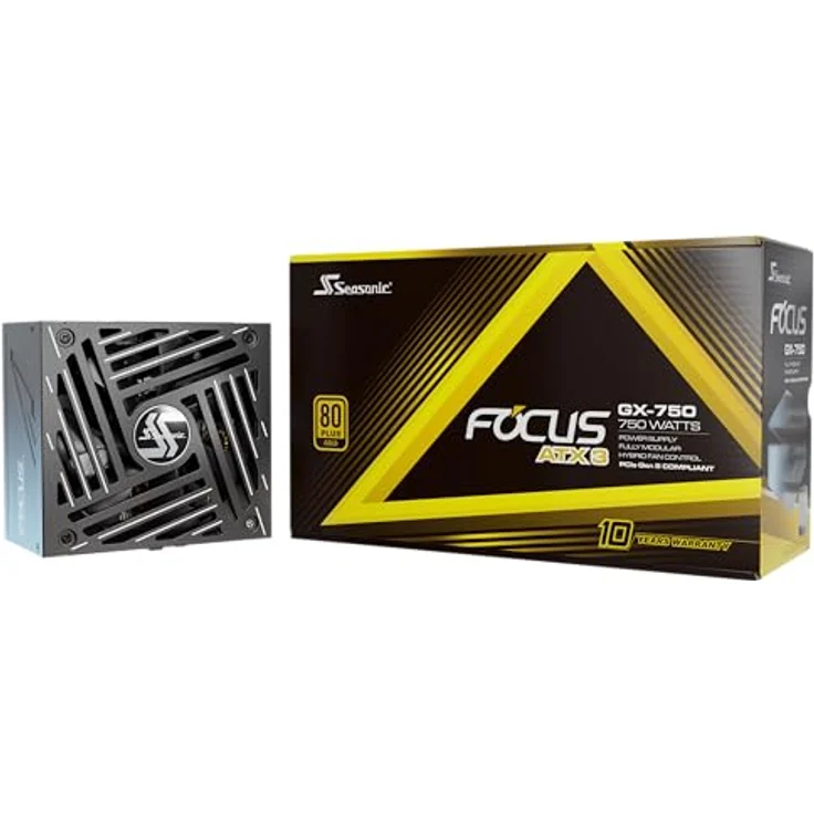 Seasonic Fokus GX ATX 3 (2024) - 1000W Schwarz, Effiziente Stromversorgung mit intuitiver Bedienung – Bild 1